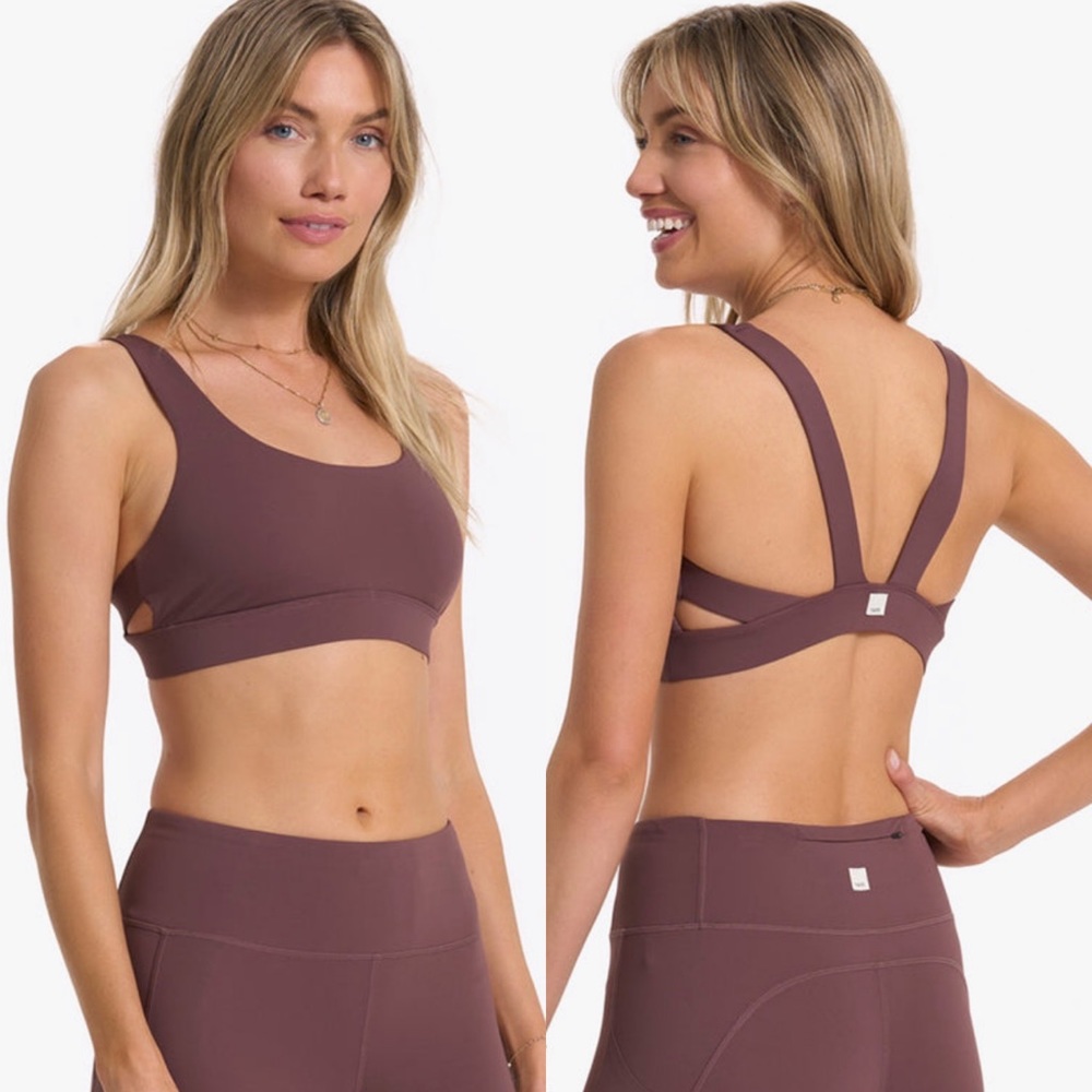 VUORI Stride Bra Women's Sports Bra! Chestnut NWT